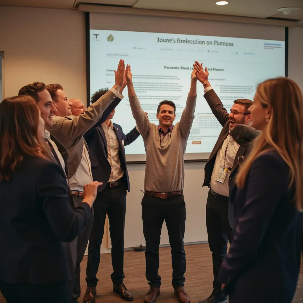 Celebración de resultados